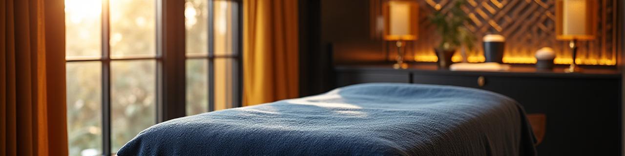 落ち着いた雰囲気のセラピールーム