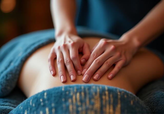 シグネチャー アール・デコ マッサージの様子